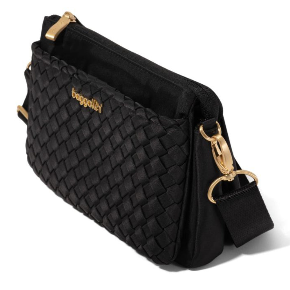 Baggallini Women's Perry Woven Crossbody - Black