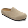Birkenstock Amsterdam Wrapped Suede Leather Woman's Clog – Taupe