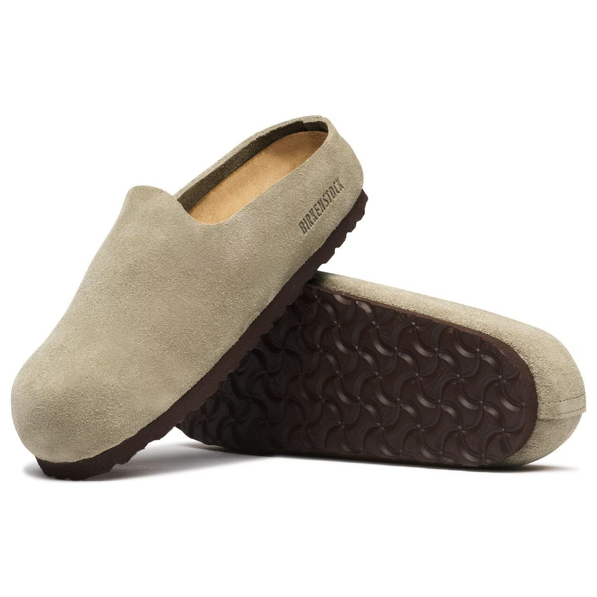Birkenstock Amsterdam Wrapped Suede Leather Woman's Clog – Taupe