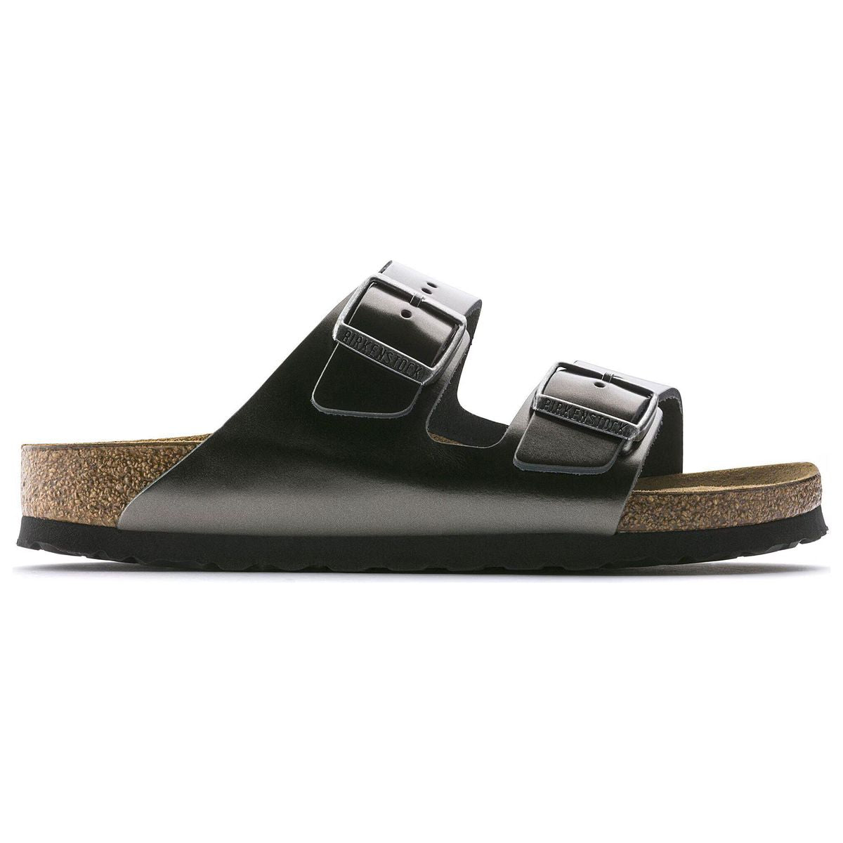 Birkenstock Arizona Women's Soft Footbed in Metallic Anthracite