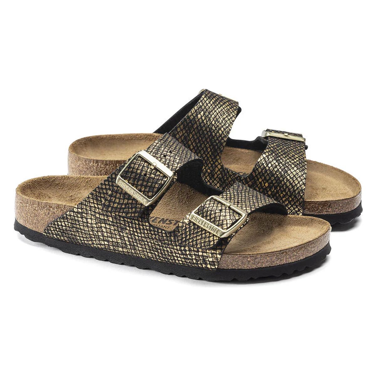 Birkenstock Women's Arizona in Shiny Python