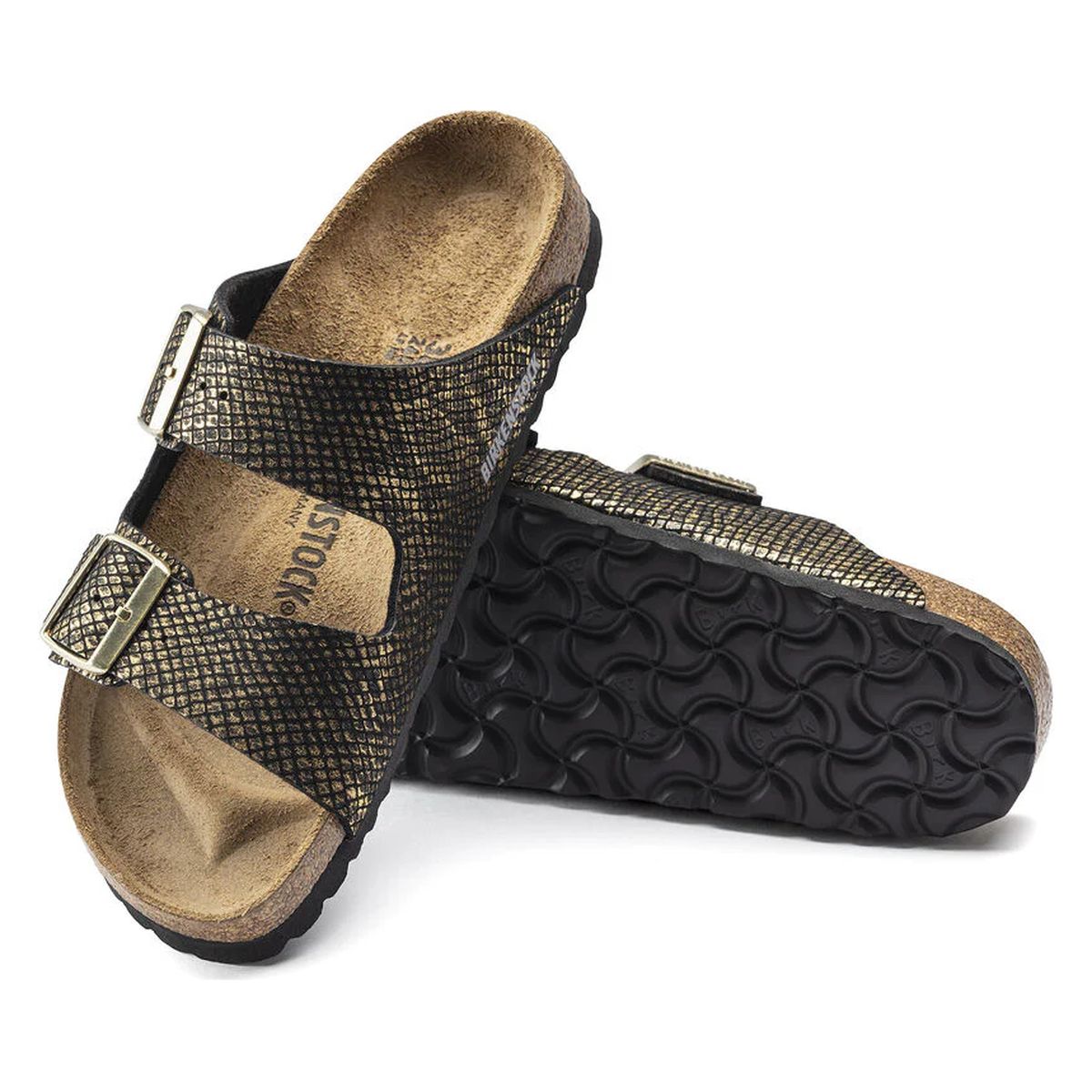Birkenstock Women's Arizona in Shiny Python