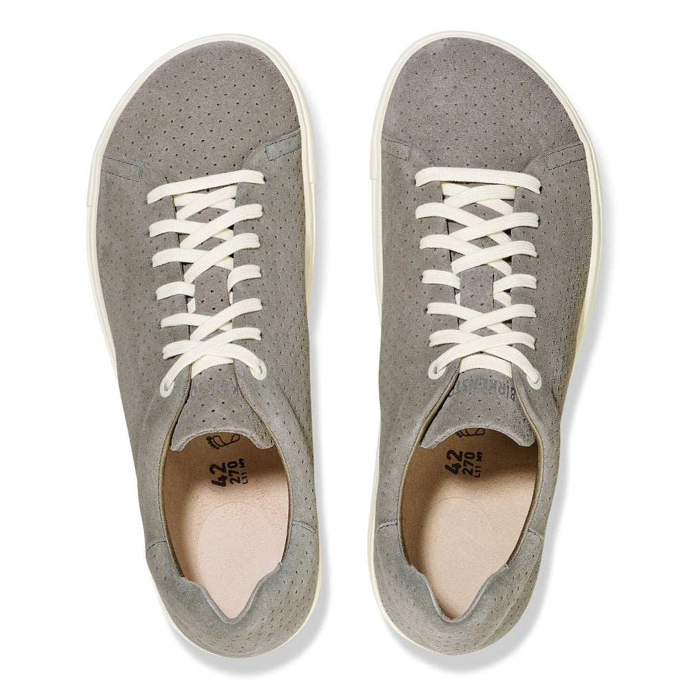 Birkenstock Bend Suede Lace-Up Sneaker — Stone Dotted (Women’s)