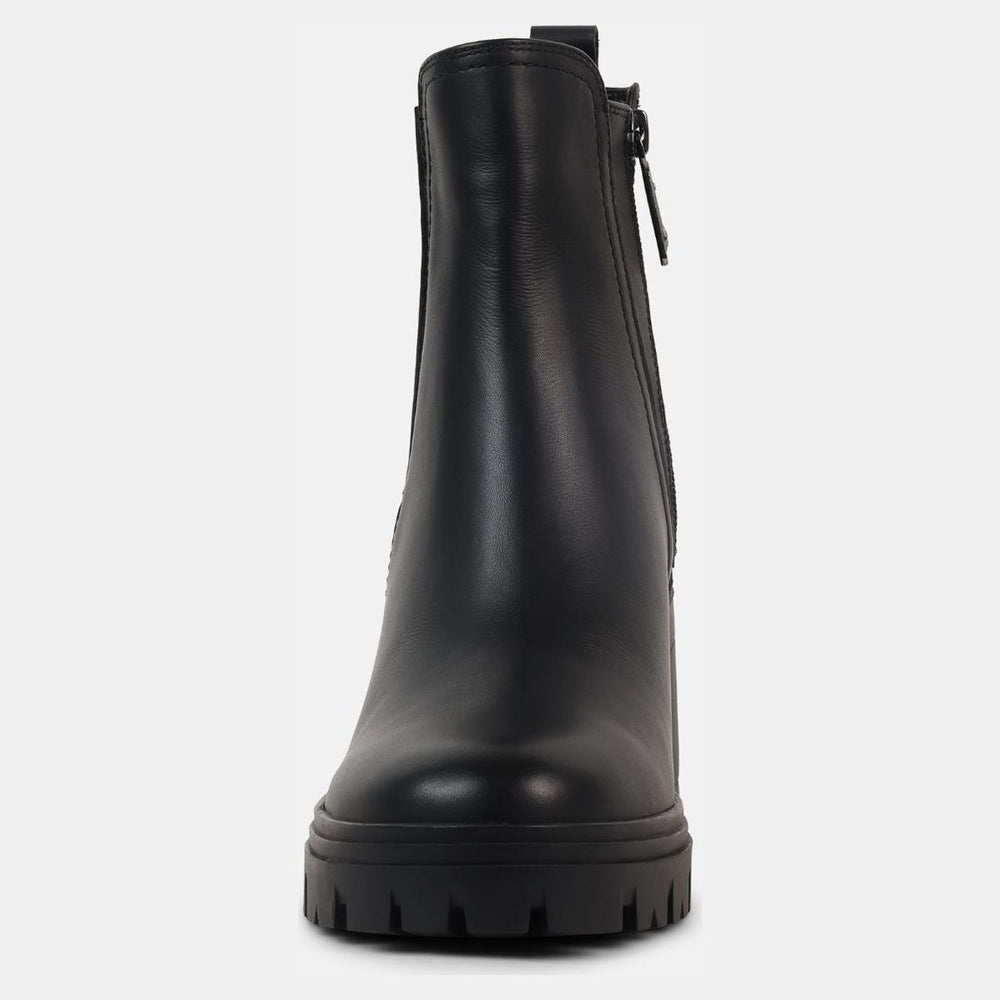 Blondo Floretta Women's Leather Zip Ankle Boots - Black
