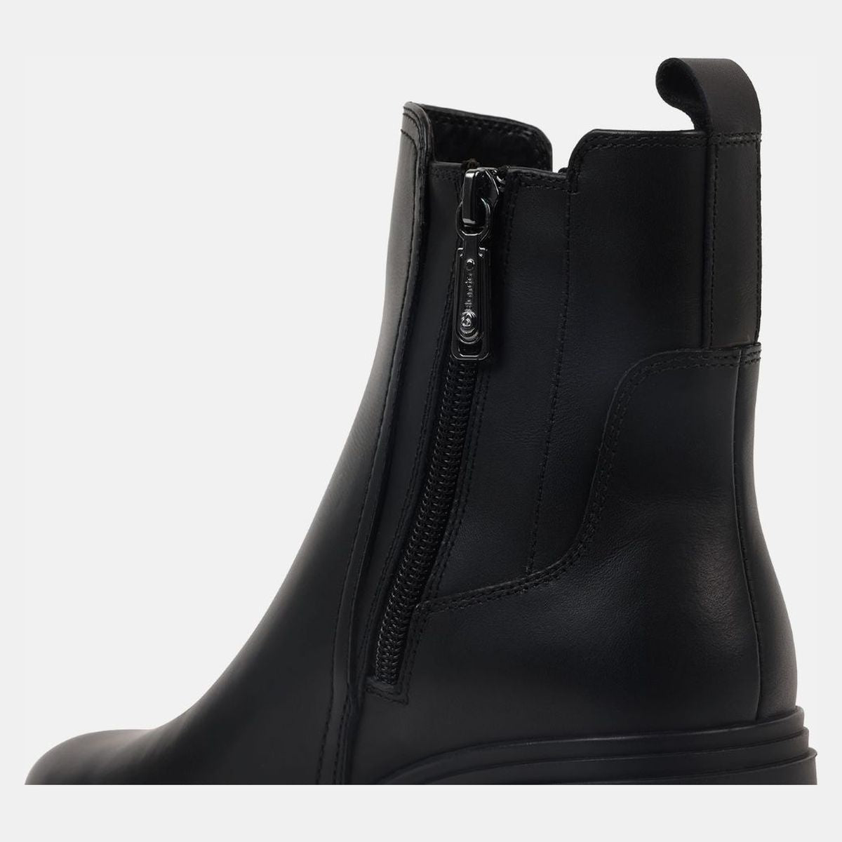Blondo Floretta Women's Leather Zip Ankle Boots - Black
