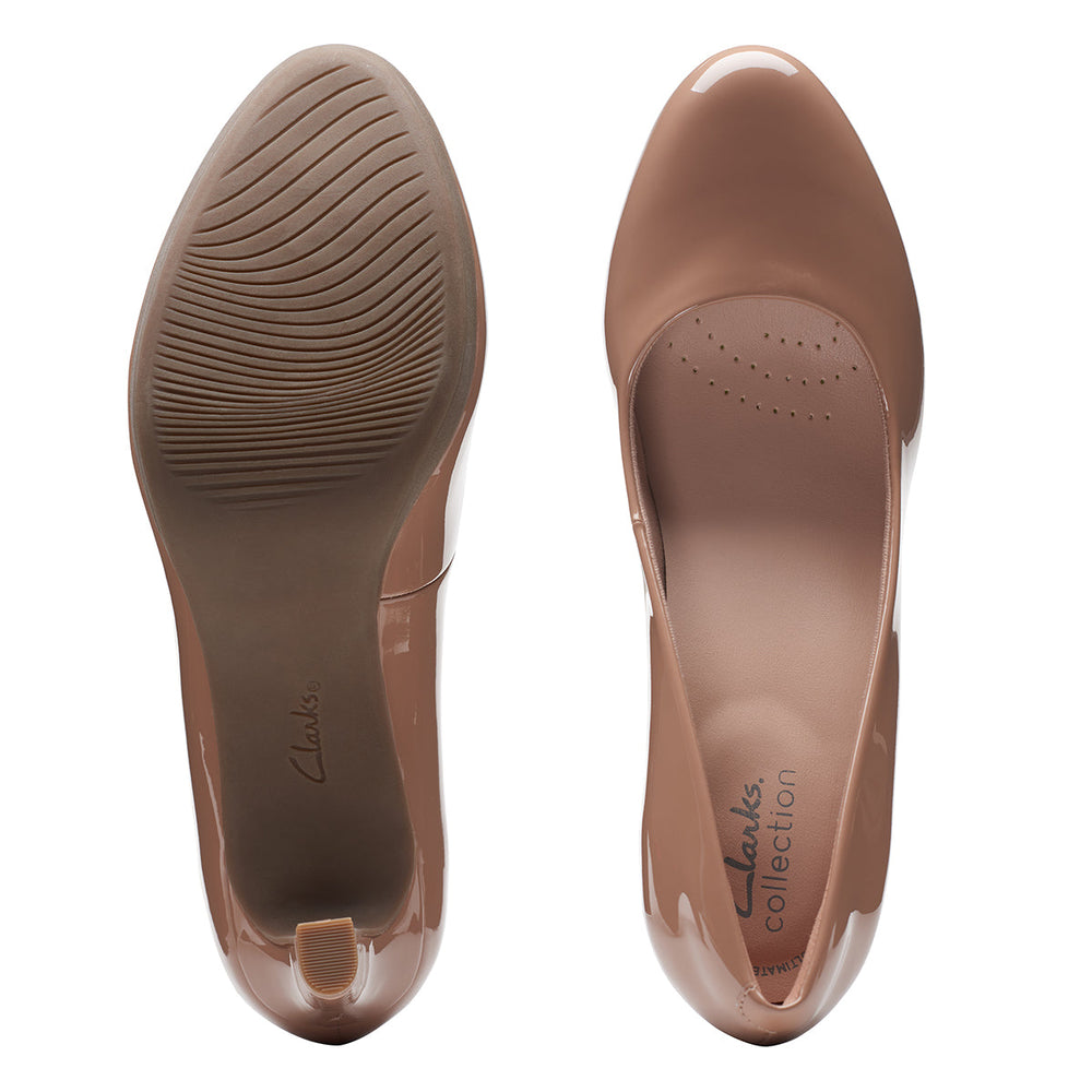 Clarks Ambyr Joy Dress Heels in Beige