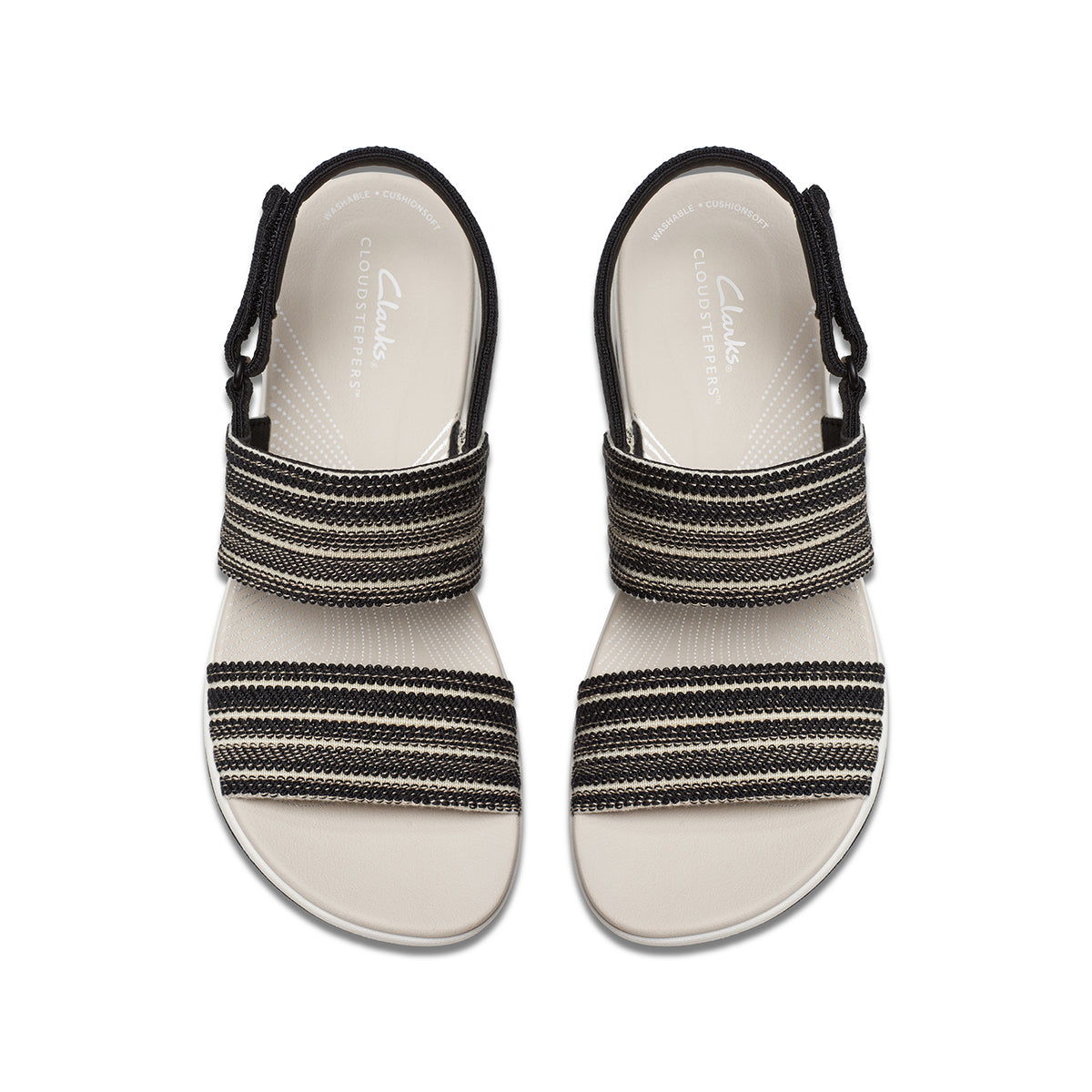 Clarks Arla Stroll Flat Women's Sandals in Black
