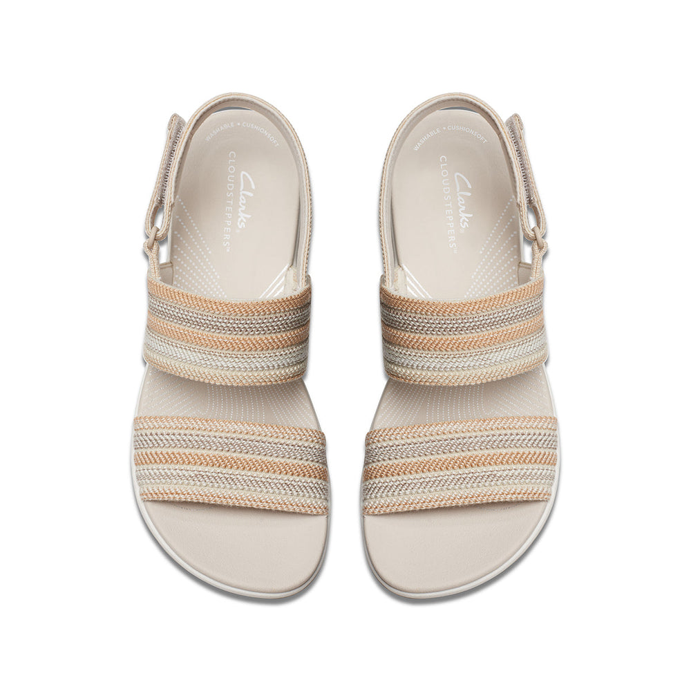 Clarks Arla Stroll Flat Women's Sandals in Beige