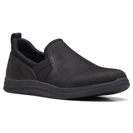 Clarks Breeze Bali Black Women's Sneakers, Running Shoes, elastic easy on/off. Style #26168954
