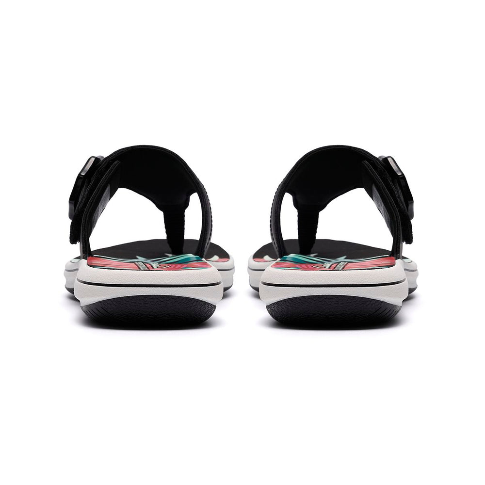 Clarks Breeze Cove Women's Thong Sandals in Black