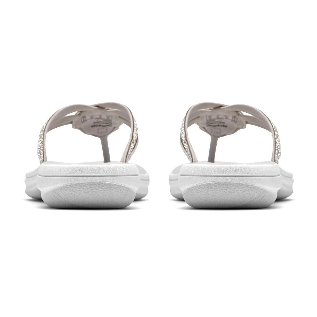 Clarks Breeze Gem Women's Thong Sandals in Silver