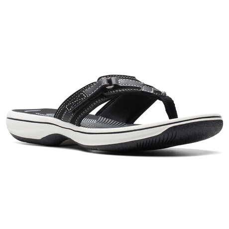 Clarks Breeze Bali Black, Women's Flip Flops Toe Thongs – Style #26168954
