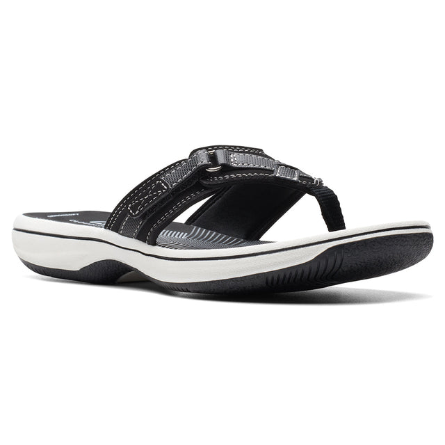 Clarks Breeze Bali Black, Women's Flip Flops Toe Thongs – Style #26168954