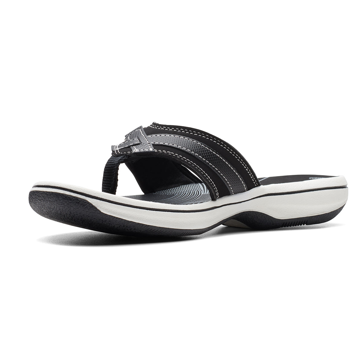 Clarks Breeze Sea Women's Thong Sandals in Black