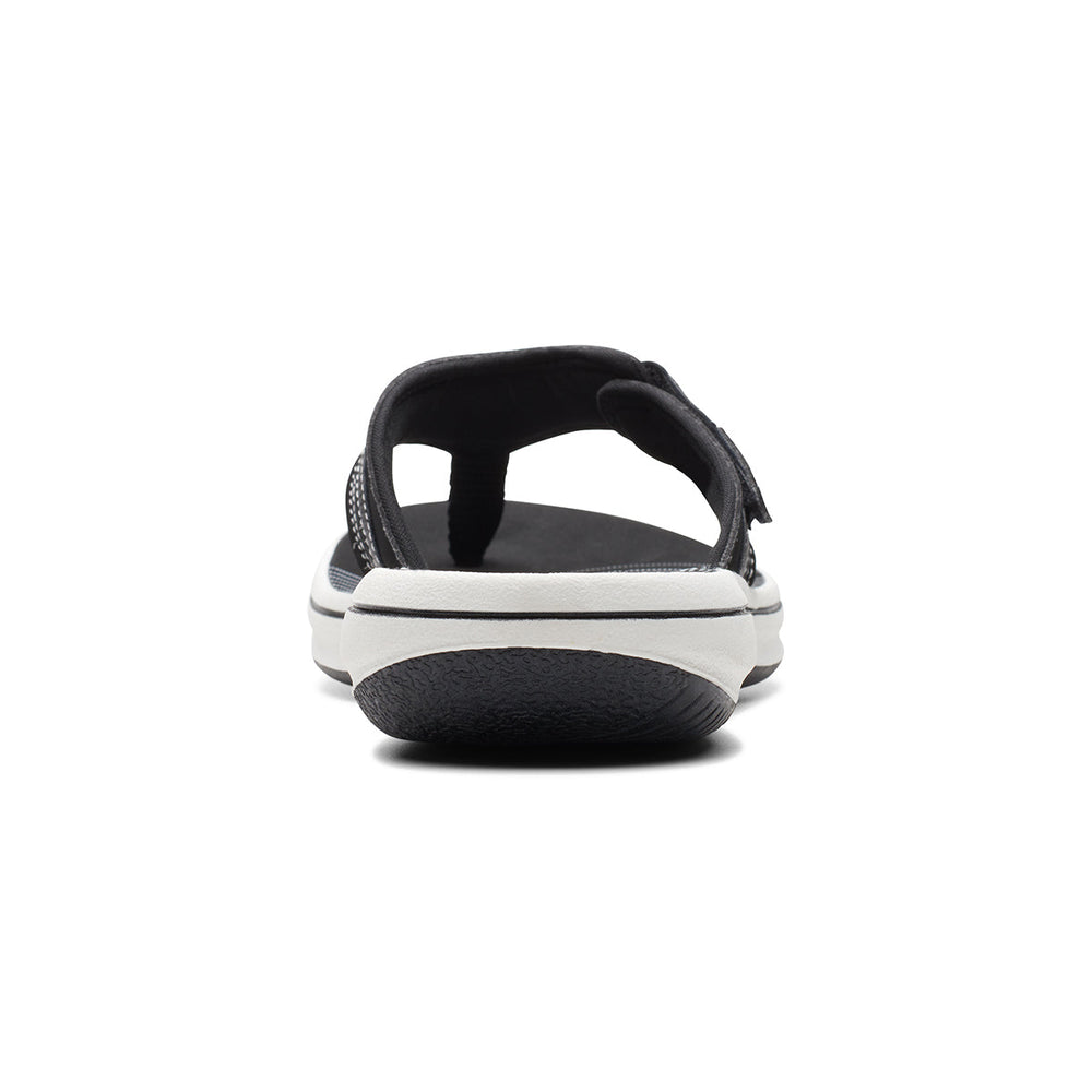 Clarks Breeze Sea Women's Thong Sandals in Black