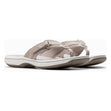 Clarks Adjustable Breeze Sea Flip Flop Sandals in taupe, ORTHOPEDIC shoe. Style #26158717