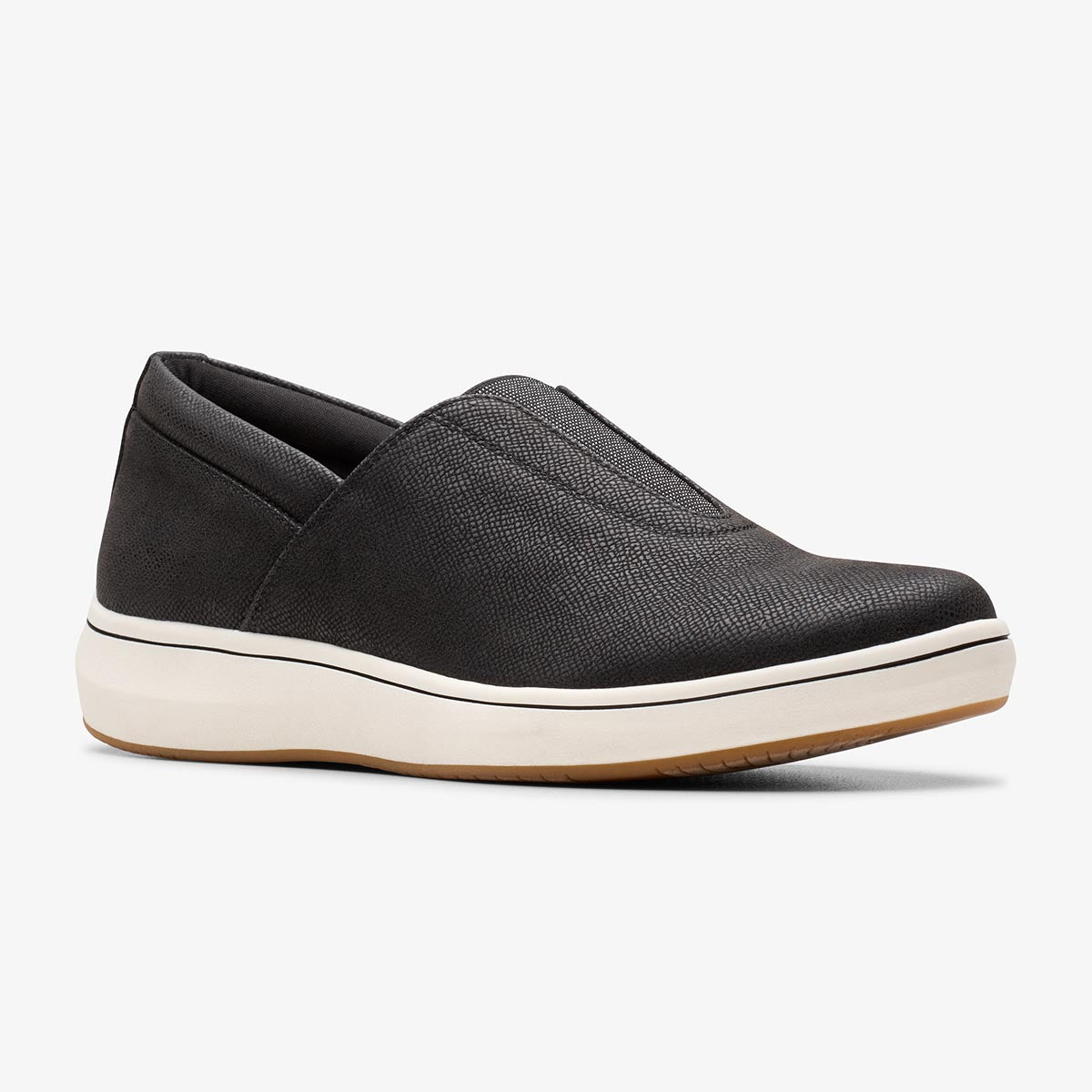 Clarks BreezeSky Ria Women's Sneaker in Black/White