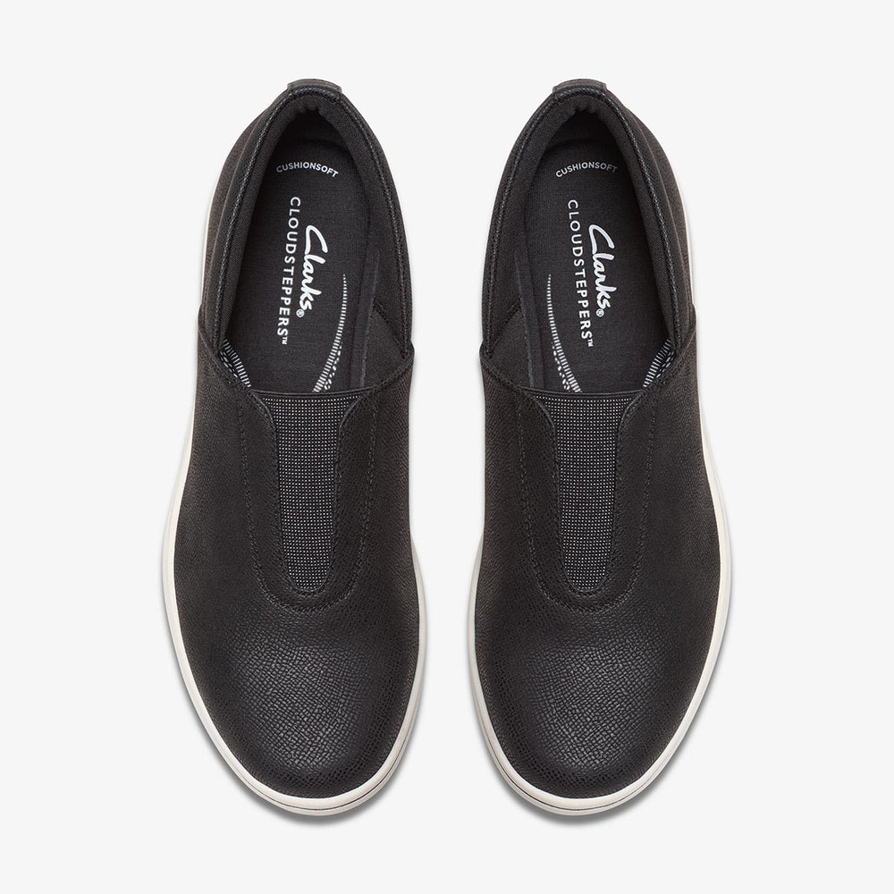 Clarks BreezeSky Ria Women's Sneaker in Black/White