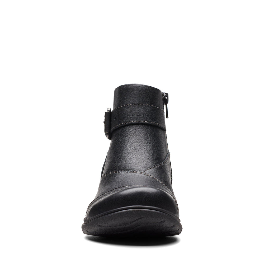 Clarks Carleigh Dalia Women's Ankle Boot in Black Nubuck