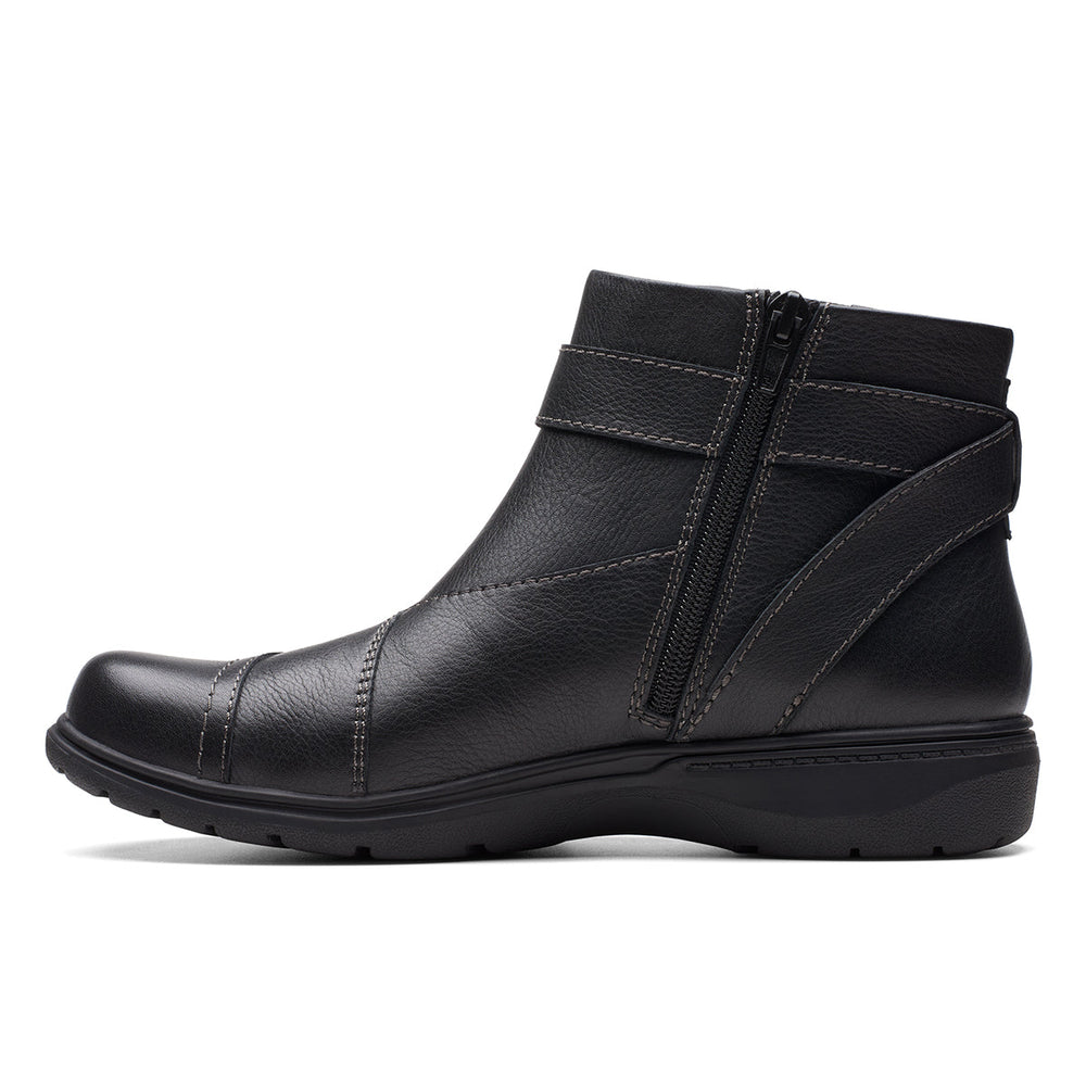 Clarks Carleigh Dalia Women's Ankle Boot in Black Nubuck