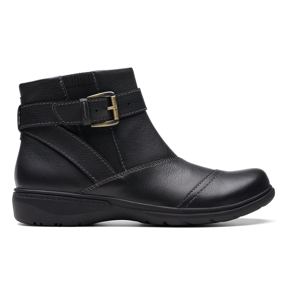 Clarks Carleigh Dalia Women's Ankle Boot in Black Nubuck