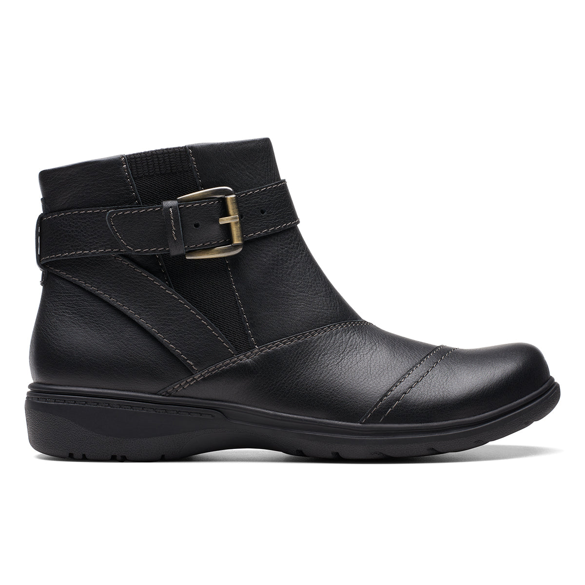 Clarks Carleigh Dalia Women's Ankle Boot in Black Nubuck