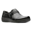 Clarks Cheyn Madi Women's Slip on Shjoes in Black, Leather shoes decorative strap. Style #26128930