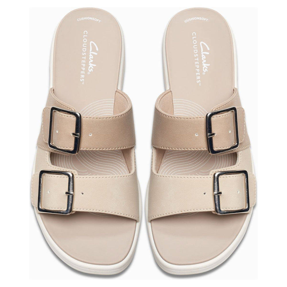 Clarks Women's Drift Buckle Wedges in Sand