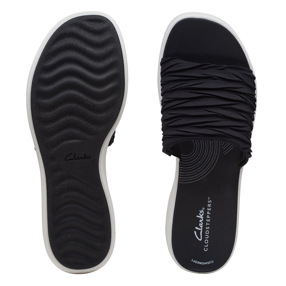Clarks Women's Drift Petal Wedges in Black