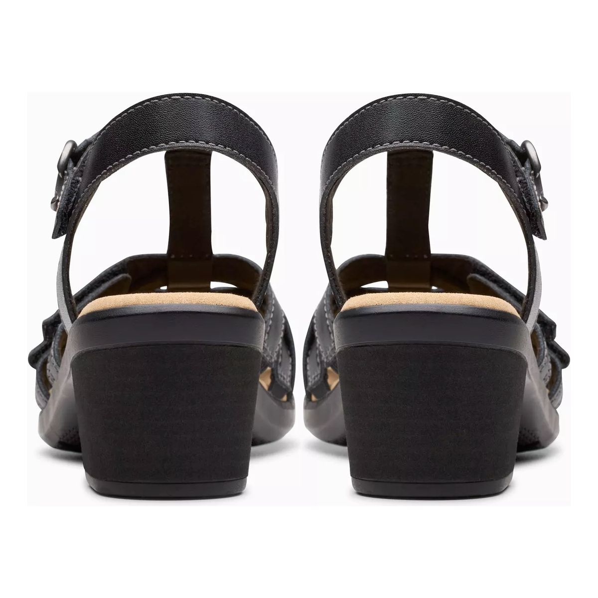 CLARKS エミリー2ローズ ブラックレザー Emily 2 Rose Clarks Emily 2 Rose Black Sandal | Fast