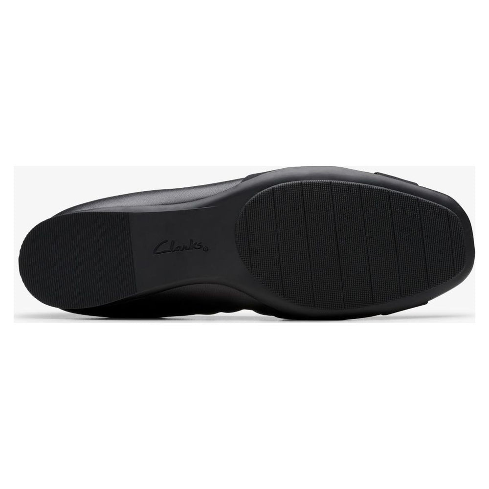 Clarks Jazmynn Gem Women's Leather Ballerina Slip-Ons - Black