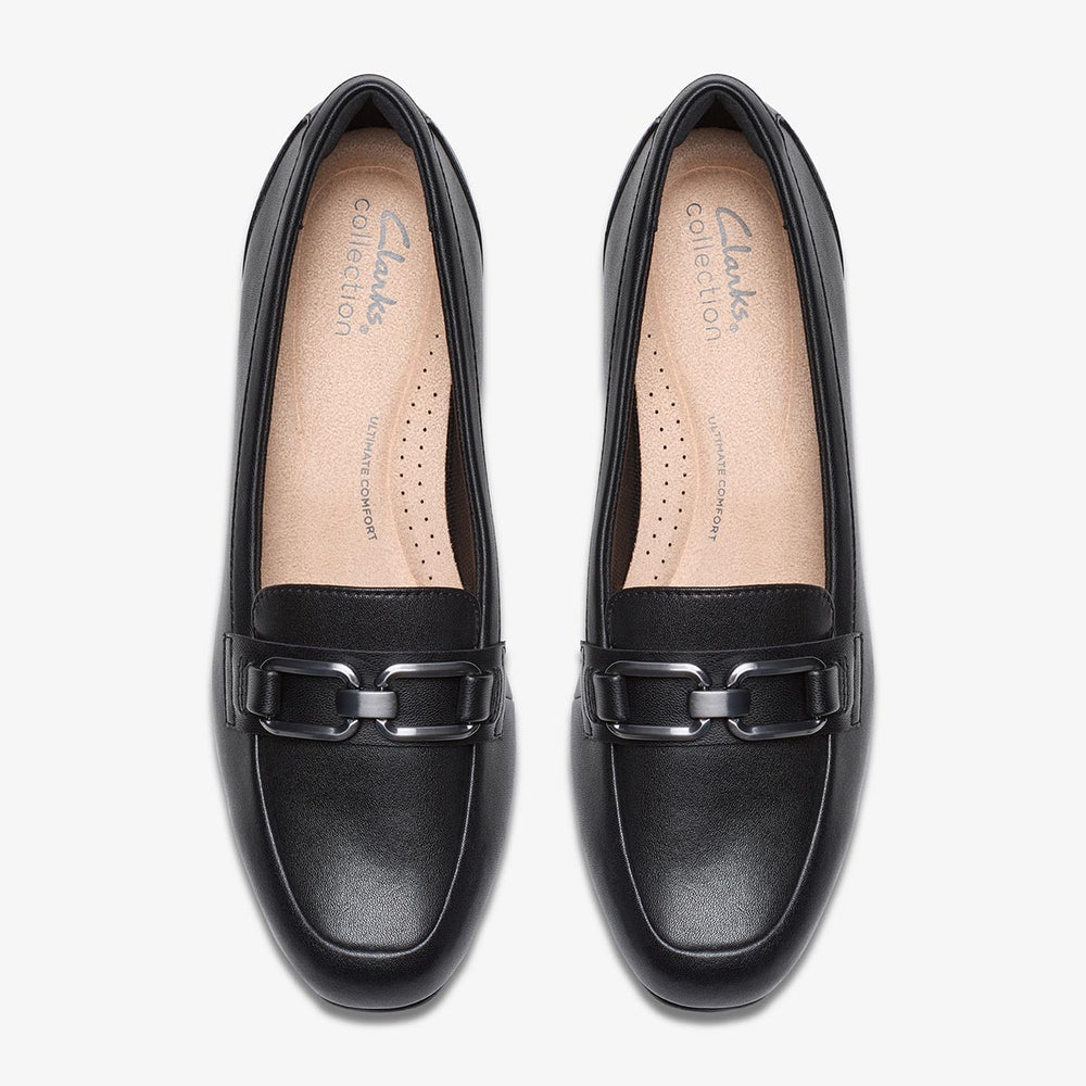 Clarks Juliet Echo Women's Loafers in Black