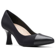 Clarks Kataleyna Rose Women's Dress Heel in Black. Sleek low kitten heels toe cap Style #26175070