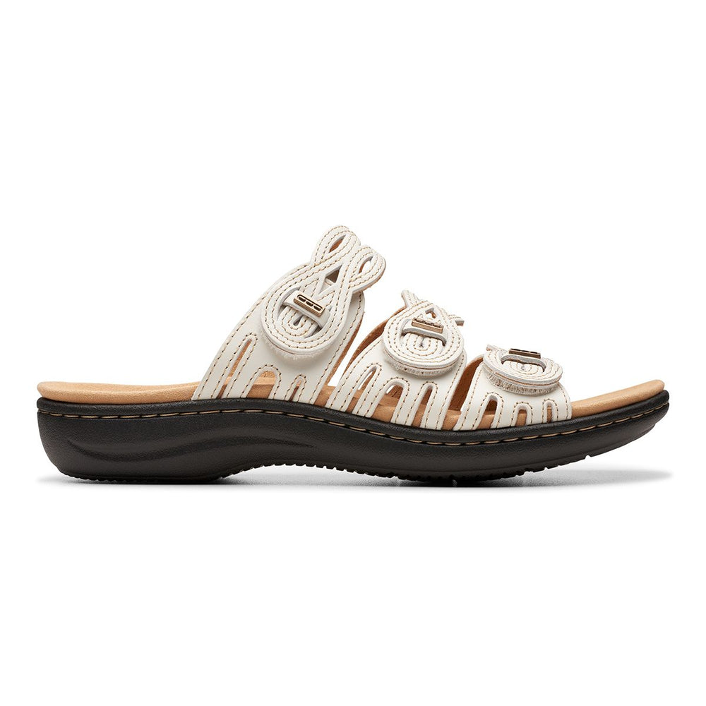 Clarks Laurieann Ruby Women's Flat Sandals in Off White