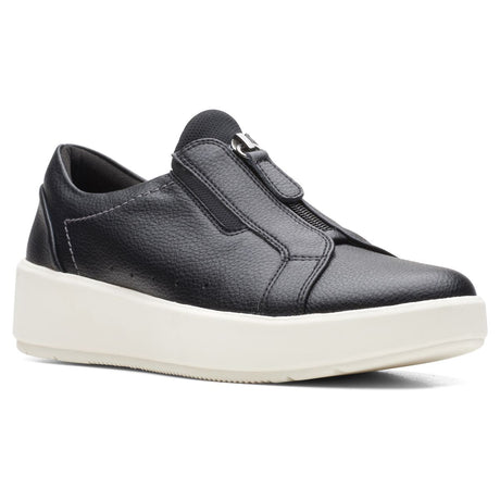 Clarks Layton Rae Zip Women's Sneakers in Black, platform Comfortable shoes, Style #26171269