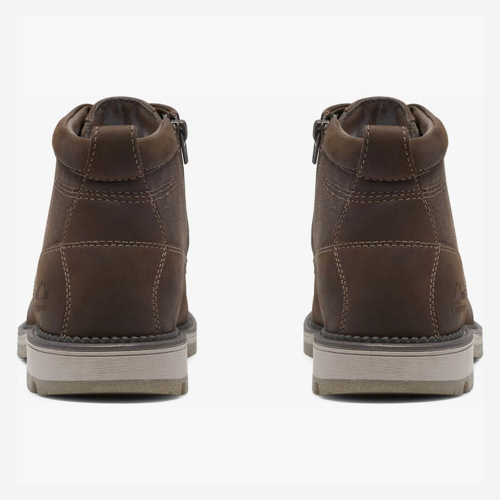 Clarks Men's Maplewalk Rise Waterproof Ankle Boot – Brown