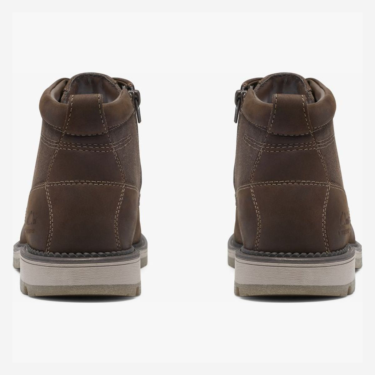 Clarks Men's Maplewalk Rise Waterproof Ankle Boot – Brown