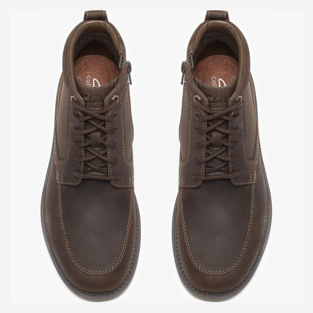 Clarks Men's Maplewalk Rise Waterproof Ankle Boot – Brown