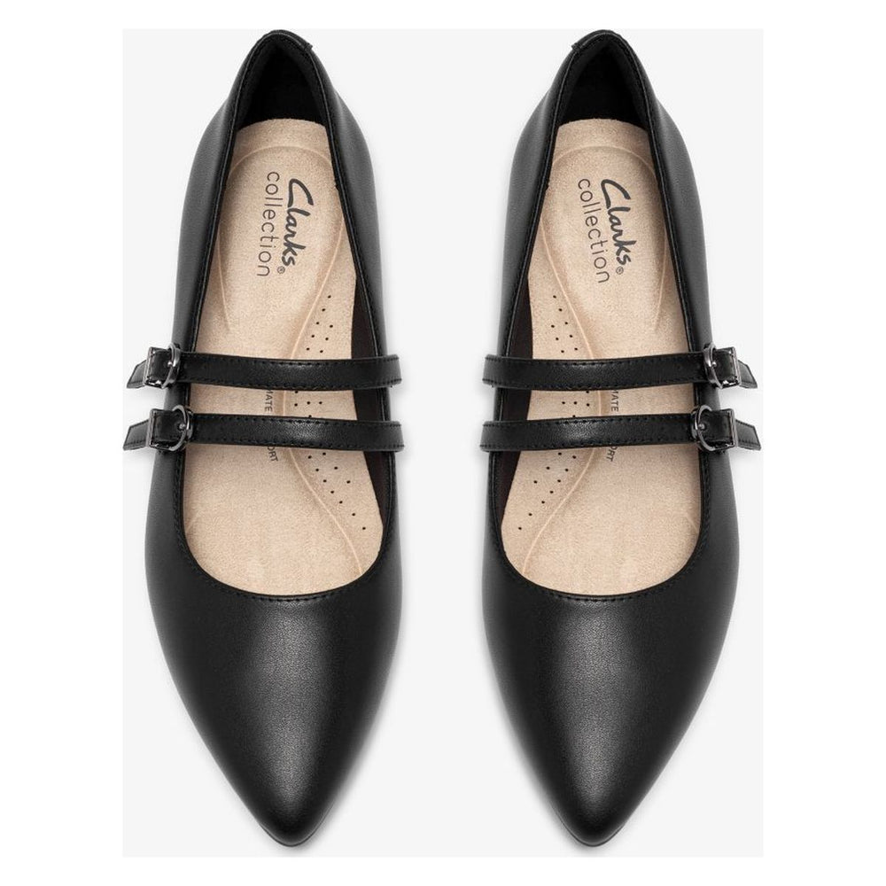 Clarks Natalyn Jane Women's Leather Slip-Ons - Black