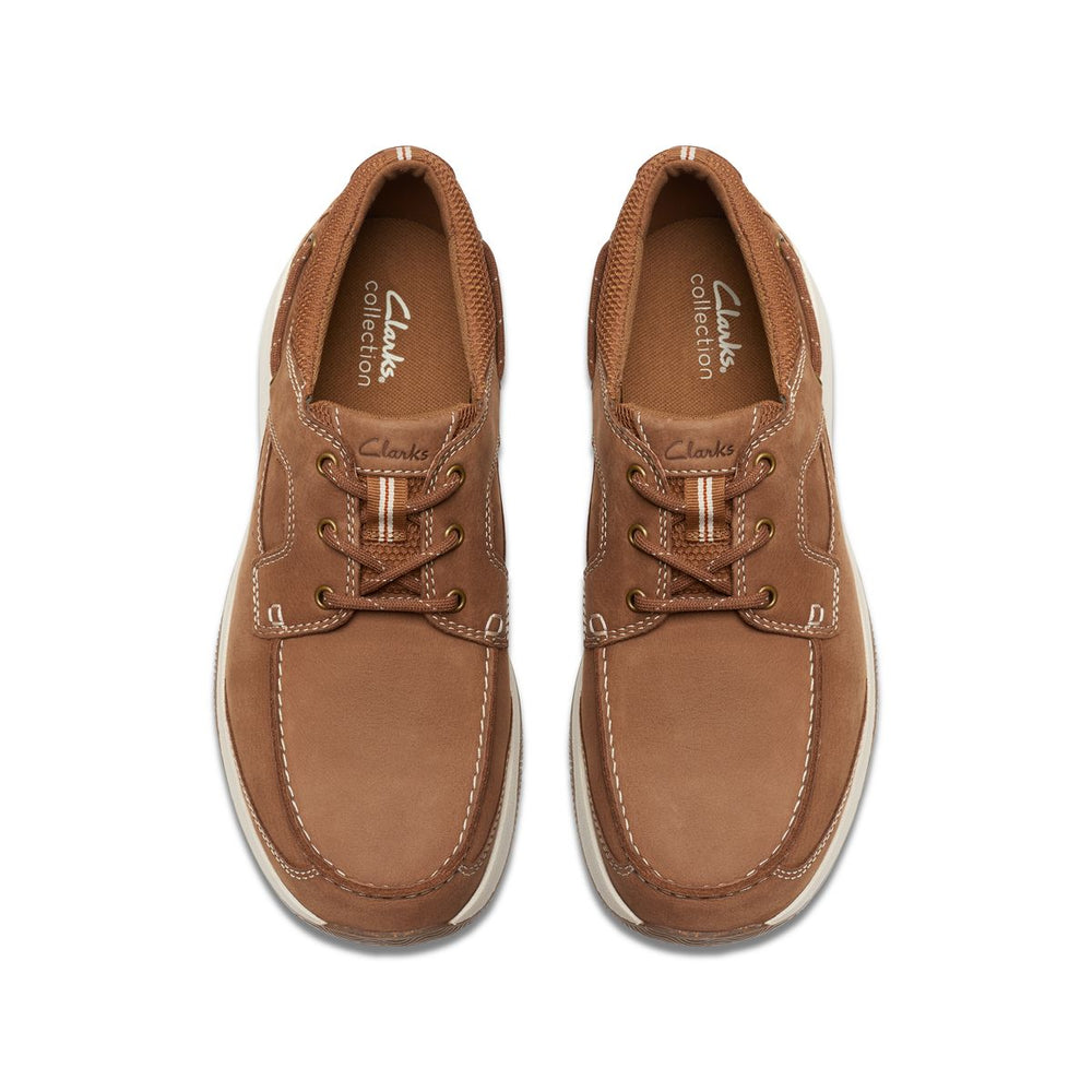 Clarks Sailview Lace Men's Casual Shoe in Tan