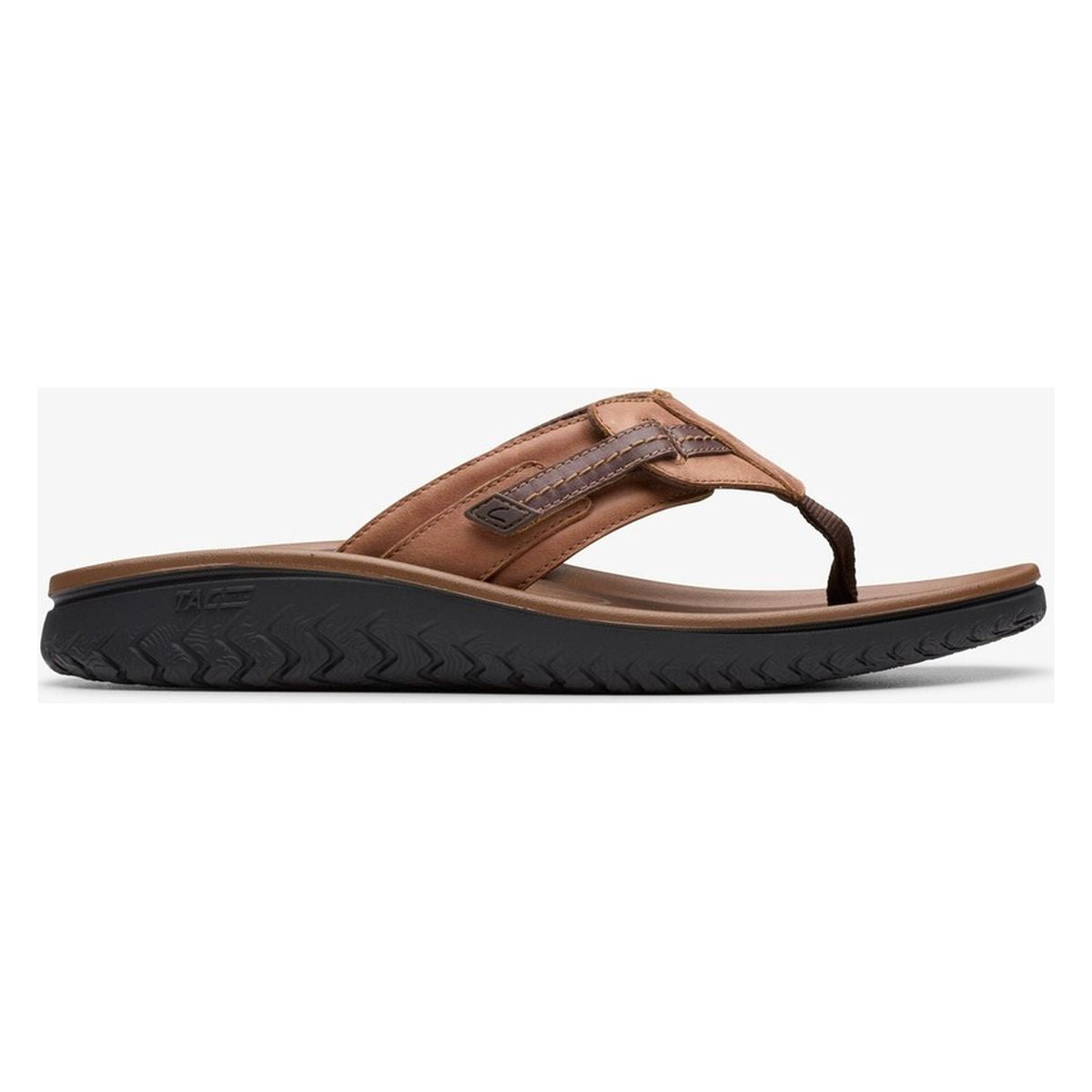 Clarks Wesley Sun Thong Sandal in Light Tan