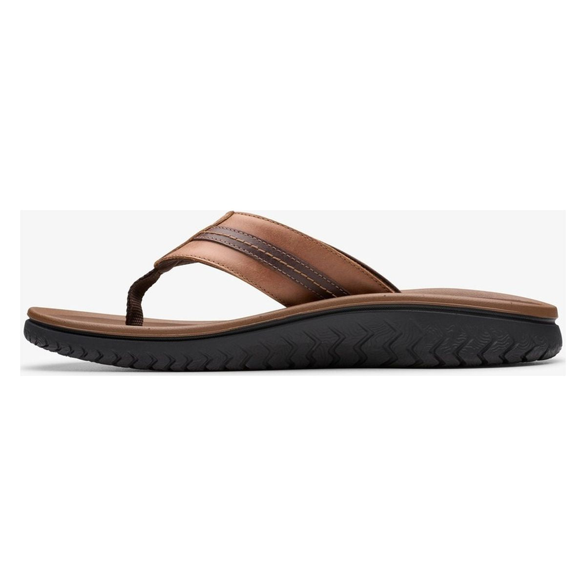 Clarks Wesley Sun Thong Sandal in Light Tan
