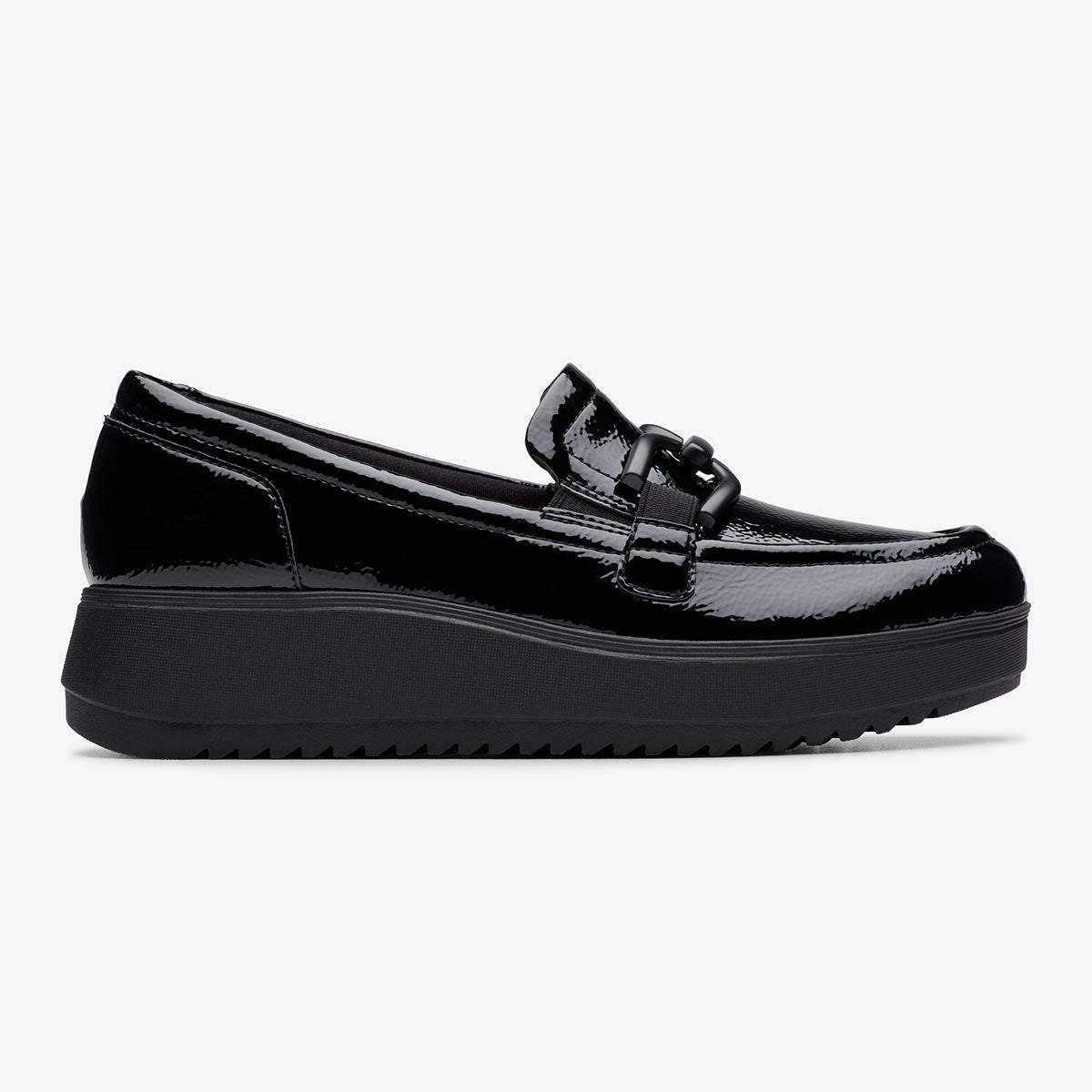Clarks Zylah Top Women's Loafers in Black Patent