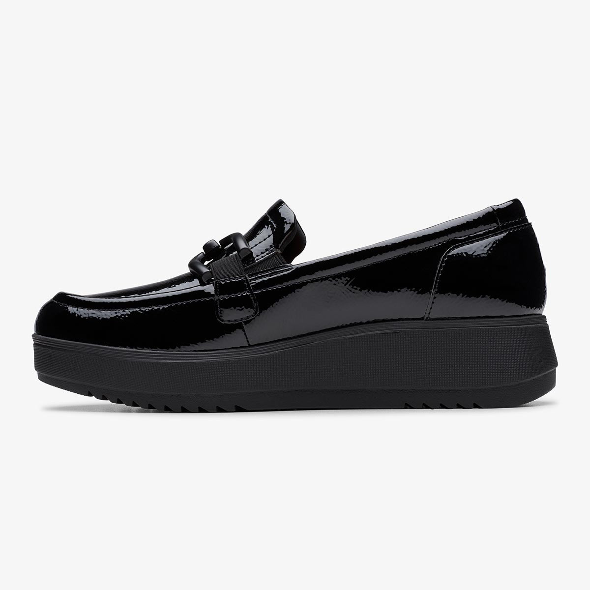 Clarks Zylah Top Women's Loafers in Black Patent