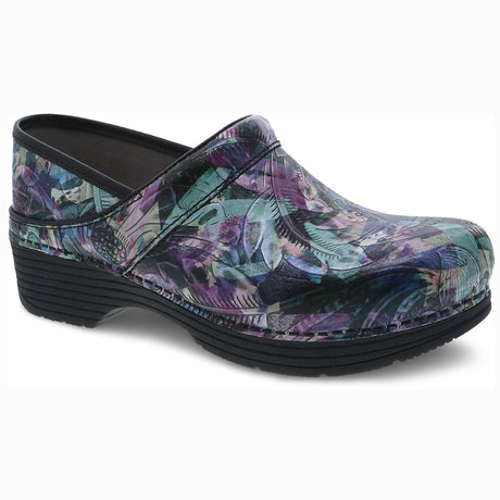 Dansko Women's LT Pro Patent Clogs in Watercolour, all-day comfort, arch support, and shock absorption, Style #5200420202