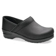 Dansko Professional Slip-On Clog in black box leather, comfort, stability, and long-lasting support. Style #206-020202
