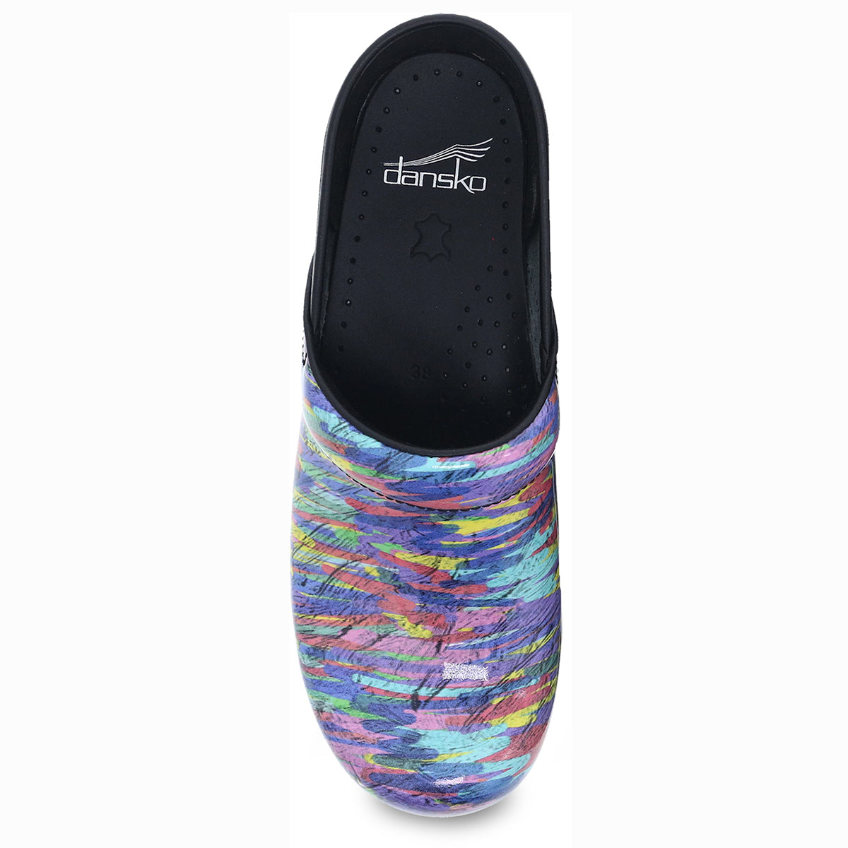 Dansko Professional Women's Slip On Clog in Marker Patent