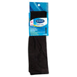 Packaged pair of black Dr. Scholl's Women's Graduated Compression Knee High socks, DSW22002K1.