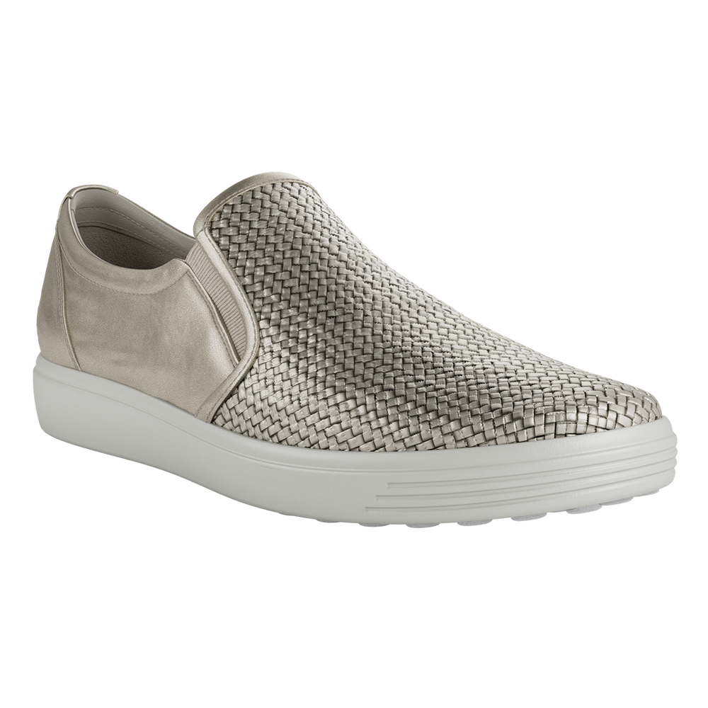Soft 7 Women's Woven Leather Slip-On Sneaker