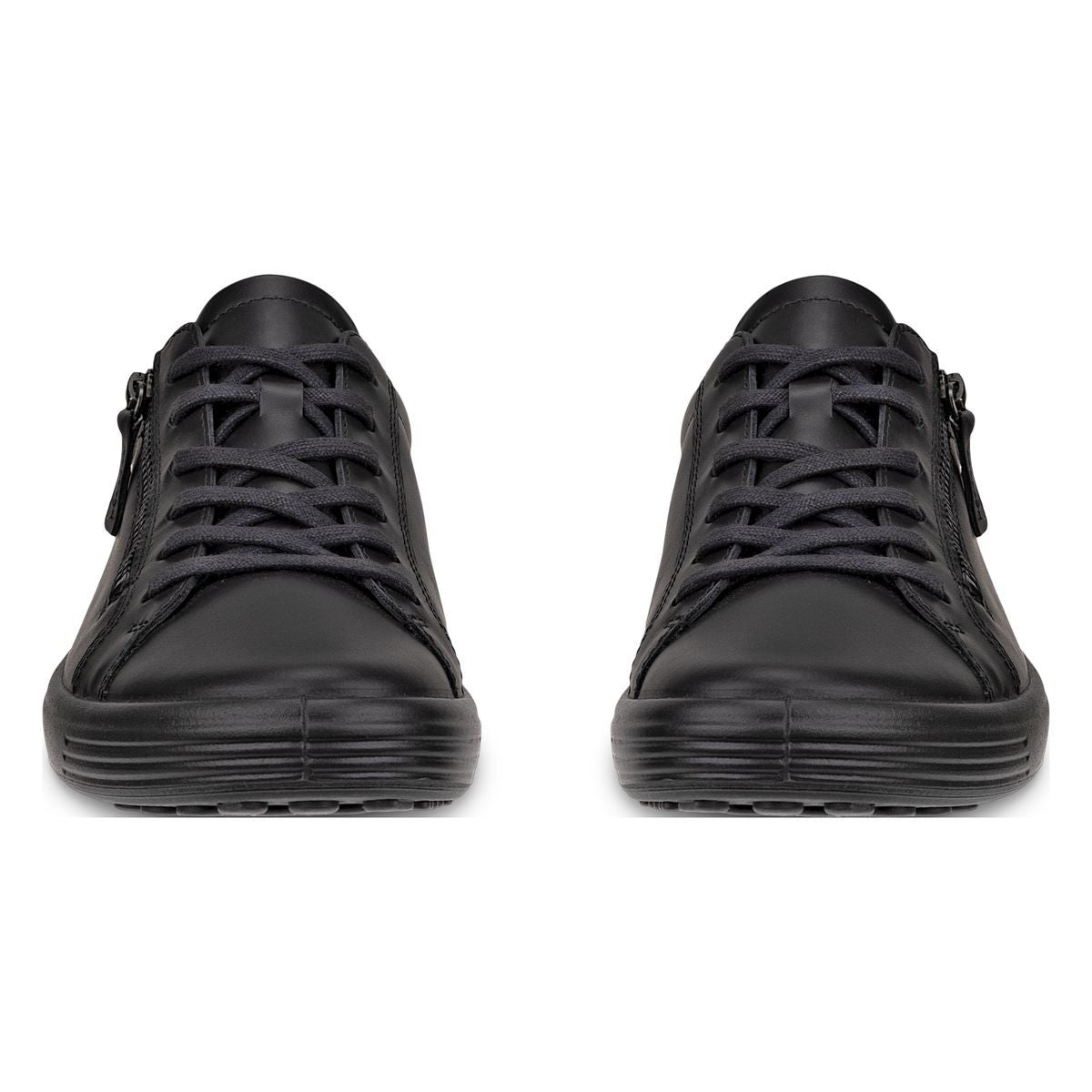 Ecco Soft 7 Women's Side-Zip Sneaker in Black